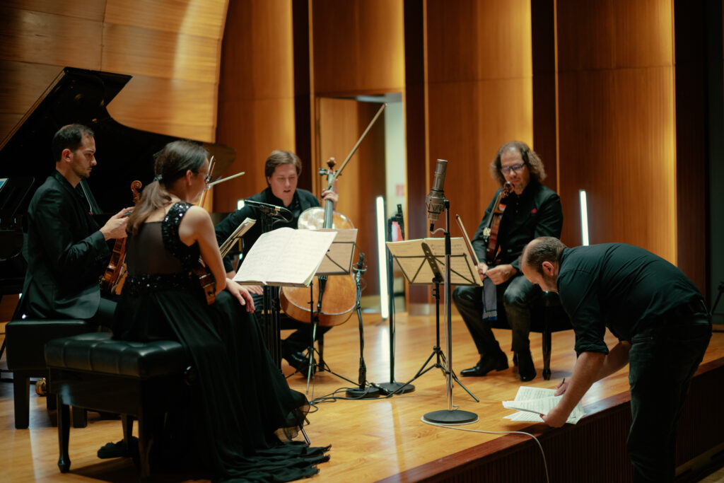 Aufnahmen mit dem Weinberg Quartet © Daniel Dittus